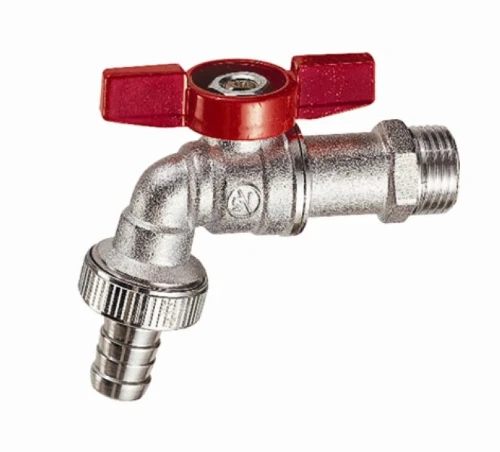 Giacomini dubbeldienstbolkraan MF 3/4 x 4/4 - vernikkeld - met tuinslangkoppeling R620X014