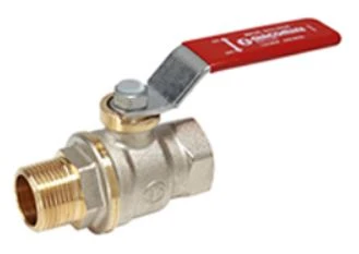 Giacomini R914L kogelkr volle doorlaat rode hendel mxf G 3/4”F X 3/4 R R914LX024