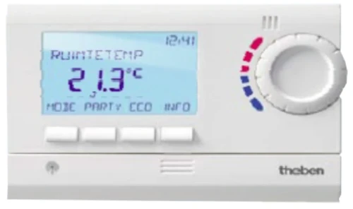 Theben RAM 833 Top2 Hfset 1 klokthermostaat met weekprogramma - draadloos - batterij voeding RAM833 TOP2 HF SET1