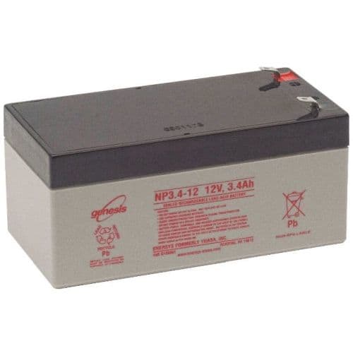 RAS Safety en Security ENP batterij 12v 3.4ah ENP3.4-12