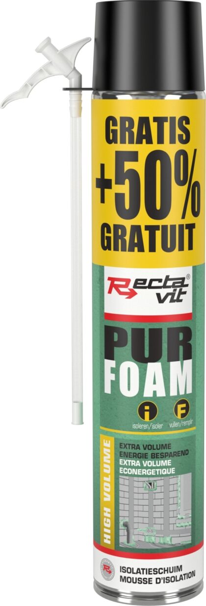 RECTAVIT Polyurethaan isolatieschuim Pur Foam - High Volume - 750ml - Groen 116364