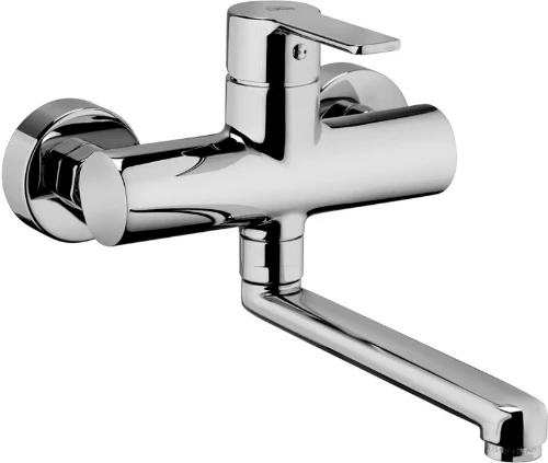 KEUKENMENGKRAAN PAFFONI RED wandaansluiting chroom met draaibare uitloop 200mm RED161CR