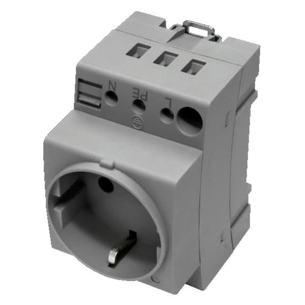 RITTAL SZ Contactdoos rail Schuko schroefkl VE=2 2506120