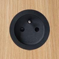 ROND rond stopcontact 2P+A multifit black ano 8800-2038