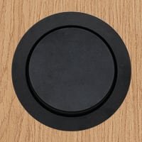 ROND rond schakelaar enkelpolig multifit small trim black alu 8880-2325
