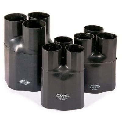 Raychem 502K warmtekrimpende spreidingsstuk 4 uitgangen 4X4 - 35mm² 502K033