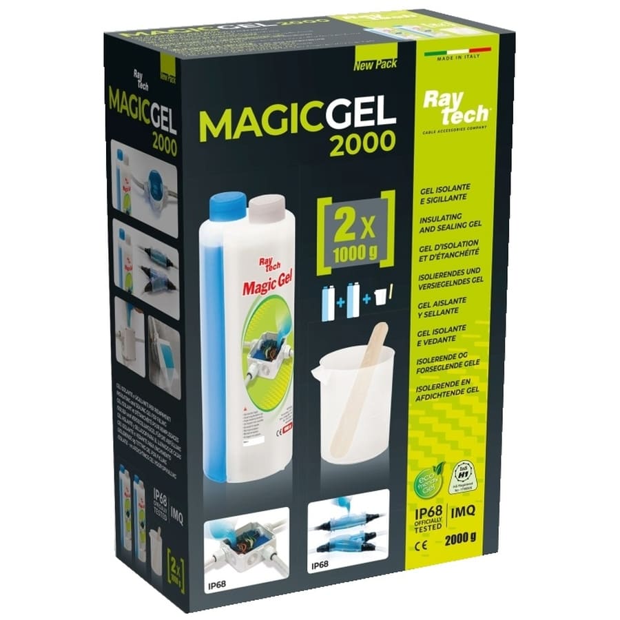 Raytech MAGIC GEL 2000 - 2L 2 COMP GEL IN FLESSEN 2X1L. MAGICGEL2L