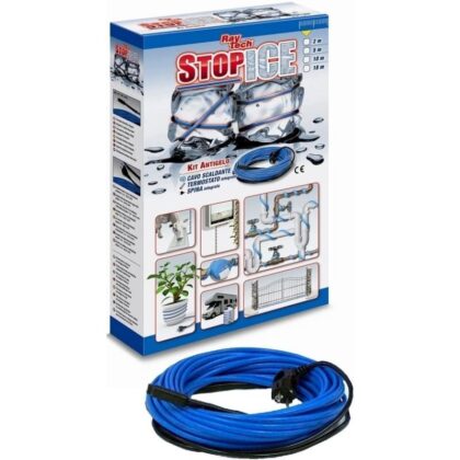 Raytech STOP-ICE-10/12 kit verwarmingskabel +stekker+thermostaat 10m STOPICE1012