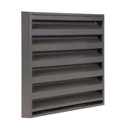 Renson Buitenluchtrooster Renson 431 vierkant aluminium grijs 225x225mm 10467