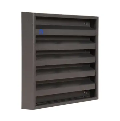 Renson Buitenluchtrooster Renson 431 vierkant aluminium grijs 165x165mm 11974
