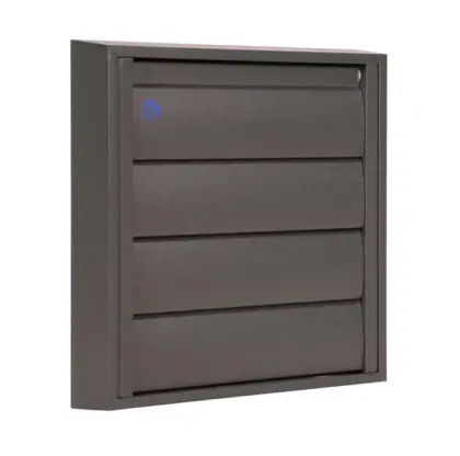 Renson Buitenluchtrooster Renson 433/S vierkant aluminium grijs 173x173mm 13450