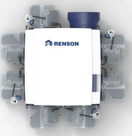 Renson Kit Healthbox 3.0 Smartzone incl. 1xkeuken 1x wc 1x badkamer en 2x slaapkamer renson (ex 66060101) 17063