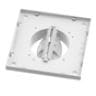 Renson Roosterbasis - Ø125 - 174x174 - regelbaar - wit (E+/RenoCube/C+ube) 11728