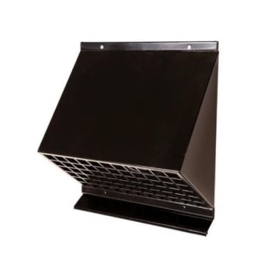 Renson Geveldoorvoerrooster zwart 300x312 Ø180 zwart afdruipprofiel C/C+/C+EvoII/E+/ED 12014