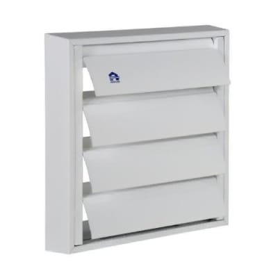 Renson Overdrukrooster 433 voor dampkap DIY - afmetingen: B210xH210 - zwart 8310