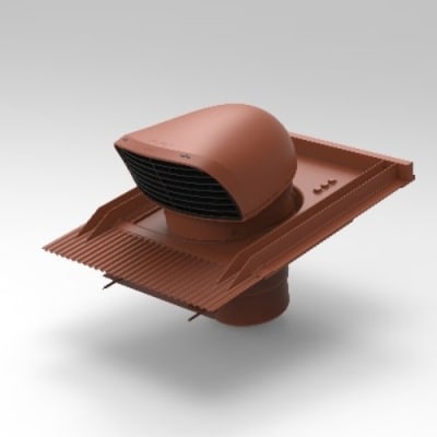 Renson Dakdoorvoer - Ø150/160 - Design - terracotta 8753