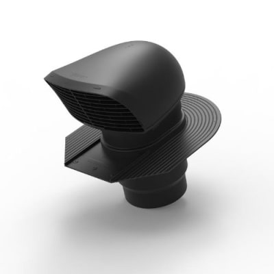 Renson Dakdoorvoer Design XL - Ø180/200 - zwart - voor leien daken 8760