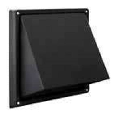 Renson Overdrukrooster RVS Zwart 185x185 125mm buis 9343