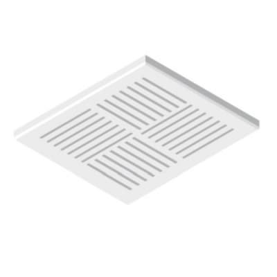 Renson Afdekplaat rooster - XD25-50 SQUARE - 130x130 - Ø80mm 9530