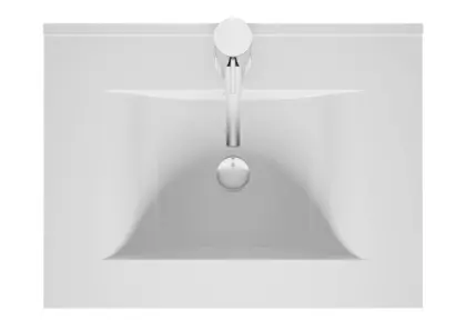Riho PORTO keramische wastafel Wave 60cm d46cm RIHO enkele lavabo W018004005