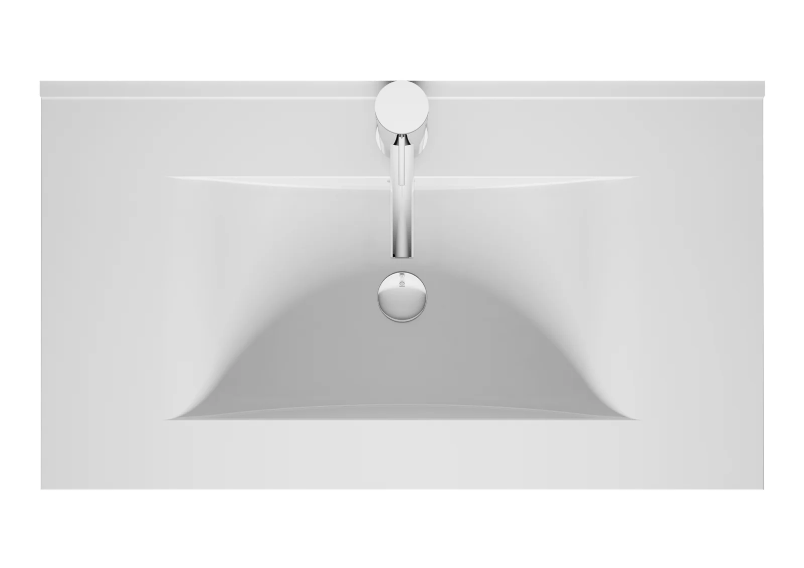 Riho Wastafel Riho Porto wit 800x480mm rechthoekig W018006005