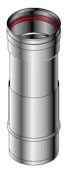 Roccheggiani Enkelwandige rookgashulpstuk Roccheggiani SPG/SP2 inox 628 31.462.81.00