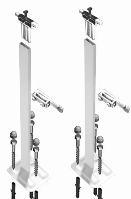 Rofix Standkonsole H 800mm midden met plug en bout ( rad h 500/600 mm) 40000249