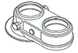 Remeha Quinta Pro 45 excentrische adapter 80/80 mm S100762