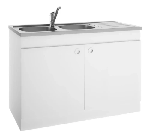 Néova Décliq onderkast voor keuken 1200 x 586 x 822 mm - zelf te monteren - 2 deuren - wit S13N22120