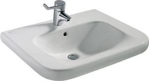 Ideal Standard Contour 21 wastafel voor mindervaliden 600 x 555 x 195 mm - wit - met kraangat - met overloop S238901
