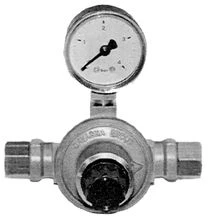 SGA 912M gasdrukregelaar met manometer FF 1/4 x 1/4 - propaan - regelbaar 0