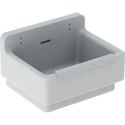 Geberit 300 Basic uitgietbak met stootrand 460 x 365 mm - wit - met overloop S8A00100000G