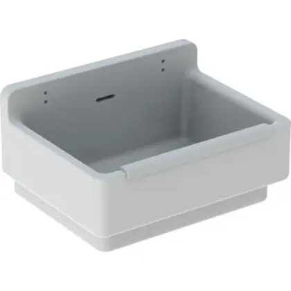 Geberit 300 Basic uitgietbak met stootrand 610 x 460 x 340 mm - wit - met gaten voor emmerrooster S8A00200000G