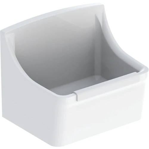 Geberit 300 Basic Norma uitgietbak met stootrand 450 x 350 x 350 mm - wit - zonder gaten voor emmerrooster S8A41000000G