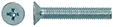 schroef voor sifon - prijs per 6 stuks - M5 x 30 mm - inox SA1963050030