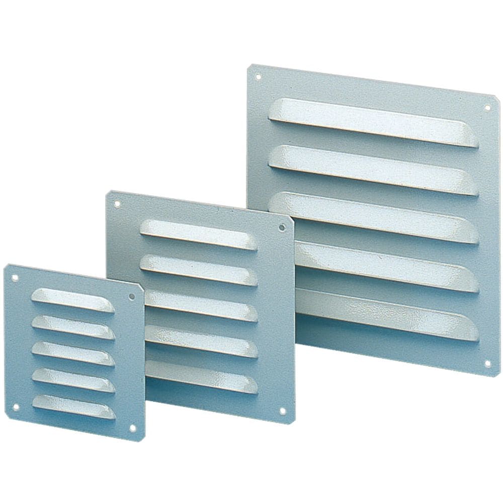 SAREL Metalen uitlaatrooster metallic opening 104x80mm bui afm 120x120mm IP23 NSYCAG170X190LM