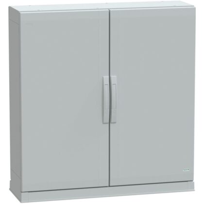SAREL Vloermontage kast poly. vers. PLAZ met plint open onderaan 1000x1000x320 IP54 NSYPLAZ10103G
