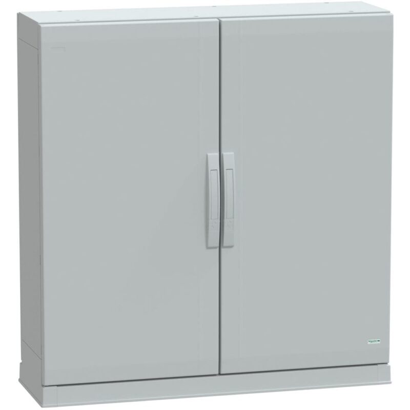 SAREL Vloermontage kast poly. vers. PLAZ met plint open onderaan 1000x1000x320 IP54 NSYPLAZ10103G