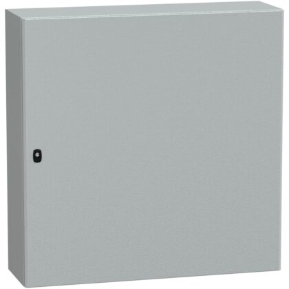 SAREL Spacial S3D volle deur met montageplaat. H1000xB1000xD300 IP66 IK10 RAL7035. NSYS3D101030P