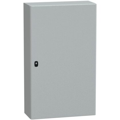 SAREL Spacial S3D volle deur met montageplaat. H1000xB600xD250 IP66 IK10 RAL7035. NSYS3D10625P