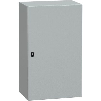 SAREL Spacial S3D volle deur met montageplaat. H1000xB600xD400 IP66 IK10 RAL7035. NSYS3D10640P