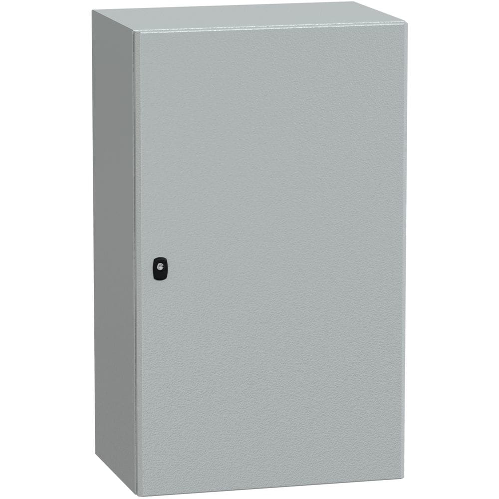 SAREL Spacial S3D volle deur met montageplaat. H1000xB600xD400 IP66 IK10 RAL7035. NSYS3D10640P