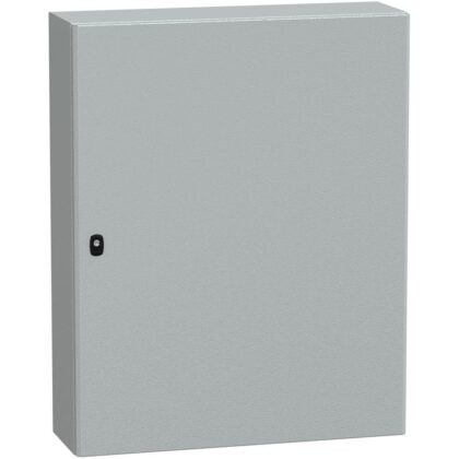 SAREL Spacial S3D volle deur met montageplaat. H1000xB800xD250 IP66 IK10 RAL7035. NSYS3D10825P