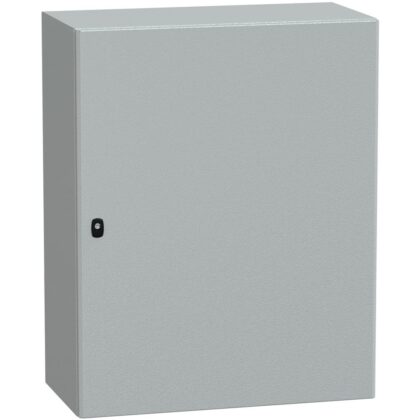 SAREL Spacial S3D volle deur met montageplaat. H1000xB800xD400 IP66 IK10 RAL7035. S NSYS3D10840P