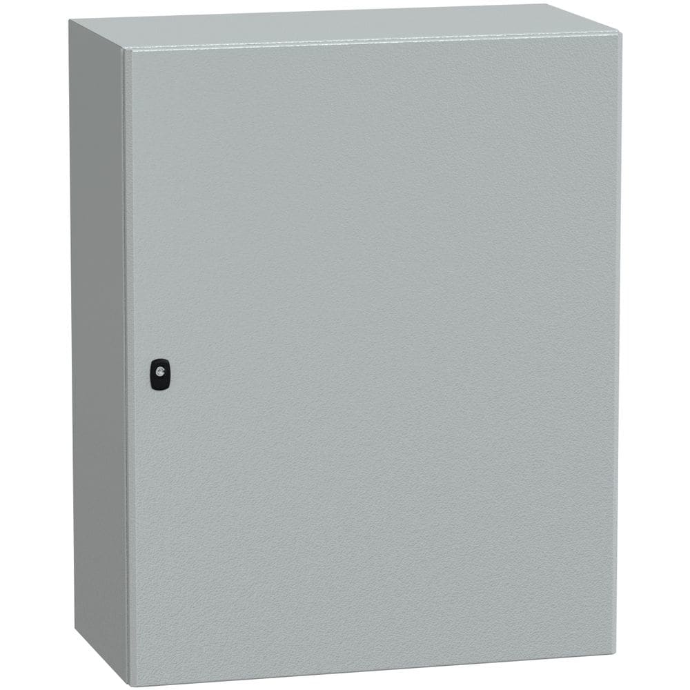 SAREL Spacial S3D volle deur met montageplaat. H1000xB800xD400 IP66 IK10 RAL7035. S NSYS3D10840P