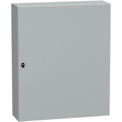 SAREL Spacial S3D volle deur met montageplaat. H1200xB1000xD300 IP66 IK10 RAL7035. NSYS3D121030P