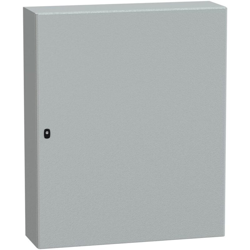 SAREL Spacial S3D volle deur met montageplaat. H1200xB1000xD300 IP66 IK10 RAL7035. NSYS3D121030P