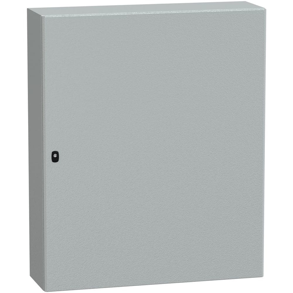 SAREL Spacial S3D volle deur met montageplaat. H1200xB1000xD300 IP66 IK10 RAL7035. NSYS3D121030P