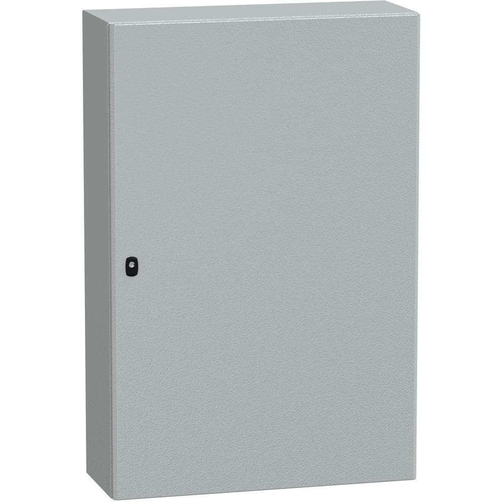 SAREL Spacial S3D volle deur met montageplaat. H1200xB800xD300 IP66 IK10 RAL7035. NSYS3D12830P