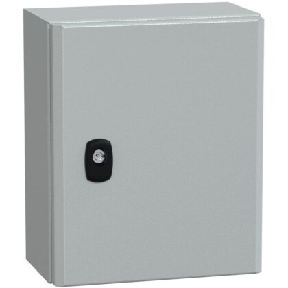 SAREL Spacial S3D volle deur zonder montageplaat H300xB250xD150 IP66 IK10 RAL7035. NSYS3D32515P